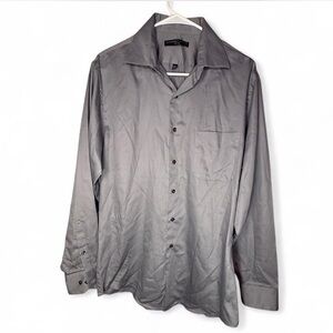 Geoffrey Beene Gray Casual Button Down Shirt